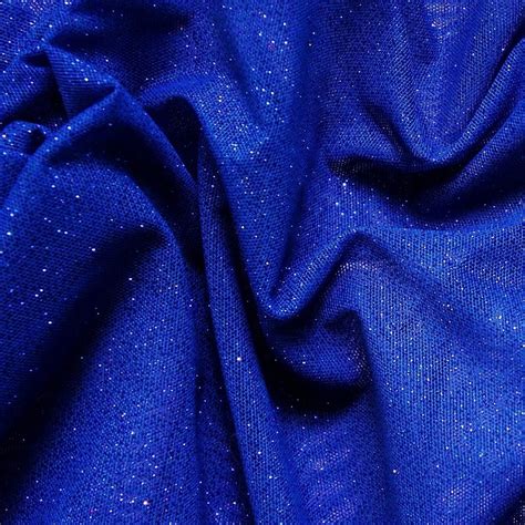 Sheer Metallic Blue Fabric 